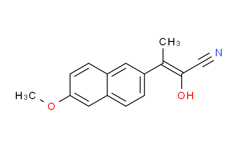 CAS No. 66021-83-8, 2-Hydroxy-3-(6-methoxynaphthalen-2-yl)but-2-enenitrile