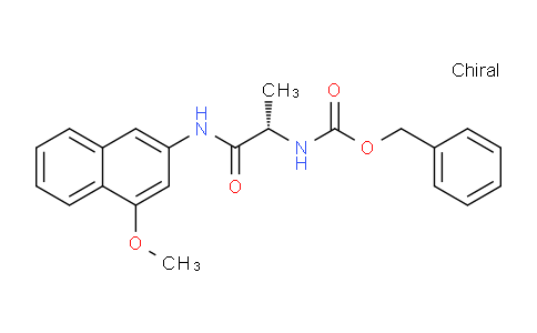 CAS No. 201982-94-7, (S)-Benzyl (1-((4-methoxynaphthalen-2-yl)amino)-1-oxopropan-2-yl)carbamate