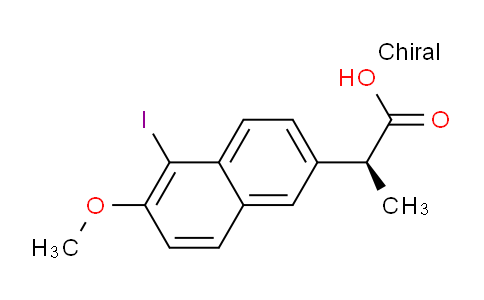 CAS No. 116883-62-6, (S)-2-(5-Iodo-6-methoxynaphthalen-2-yl)propanoic acid