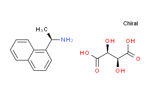 CAS No. 1244689-31-3, (R)-1-(Naphthalen-1-yl)ethanamine (2S,3S)-2,3-dihydroxysuccinate