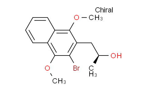 CAS No. 404909-58-6, (S)-1-(3-Bromo-1,4-dimethoxynaphthalen-2-yl)propan-2-ol