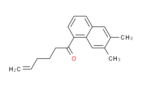 CAS No. 95544-14-2, 1-(6,7-Dimethylnaphthalen-1-yl)hex-5-en-1-one