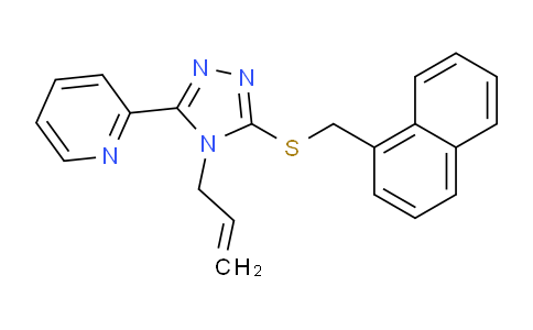 CAS No. 618880-36-7, 2-(4-Allyl-5-((naphthalen-1-ylmethyl)thio)-4H-1,2,4-triazol-3-yl)pyridine