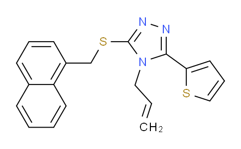 CAS No. 587000-20-2, 4-Allyl-3-((naphthalen-1-ylmethyl)thio)-5-(thiophen-2-yl)-4H-1,2,4-triazole