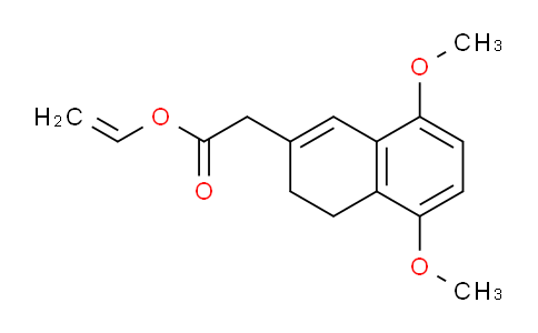 CAS No. 104303-05-1, Vinyl 2-(5,8-dimethoxy-3,4-dihydronaphthalen-2-yl)acetate