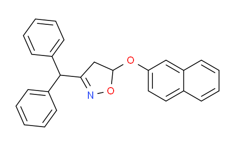 CAS No. 89249-70-7, 3-Benzhydryl-5-(naphthalen-2-yloxy)-4,5-dihydroisoxazole