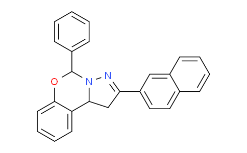CAS No. 303060-45-9, 2-(Naphthalen-2-yl)-5-phenyl-5,10b-dihydro-1H-benzo[e]pyrazolo[1,5-c][1,3]oxazine