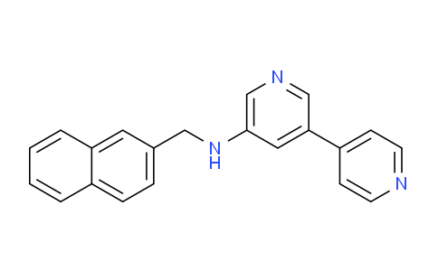 CAS No. 821784-07-0, N-(Naphthalen-2-ylmethyl)-[3,4'-bipyridin]-5-amine