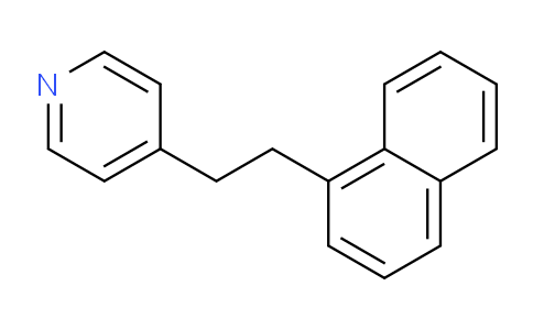 CAS No. 5426-19-7, 4-(2-(Naphthalen-1-yl)ethyl)pyridine