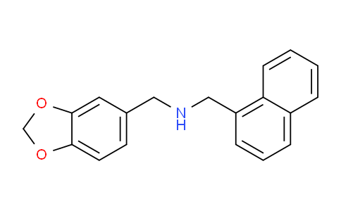 CAS No. 352436-18-1, 1-(Benzo[d][1,3]dioxol-5-yl)-N-(naphthalen-1-ylmethyl)methanamine