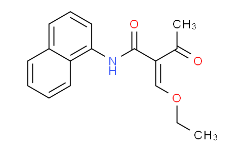 CAS No. 61643-66-1, 2-(Ethoxymethylene)-N-(naphthalen-1-yl)-3-oxobutanamide