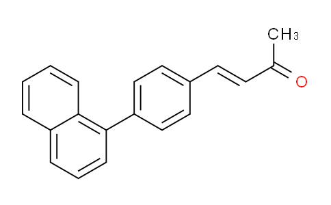 CAS No. 923037-23-4, 4-(4-(Naphthalen-1-yl)phenyl)but-3-en-2-one