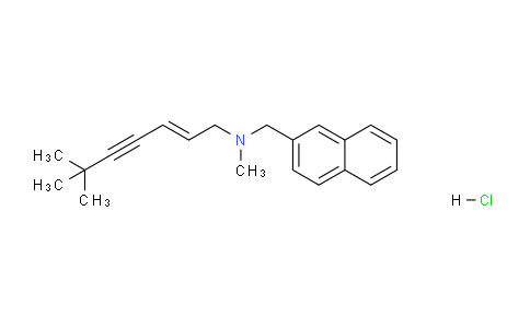 CAS No. 877265-30-0, (E)-N,6,6-Trimethyl-N-(naphthalen-2-ylmethyl)hept-2-en-4-yn-1-amine hydrochloride
