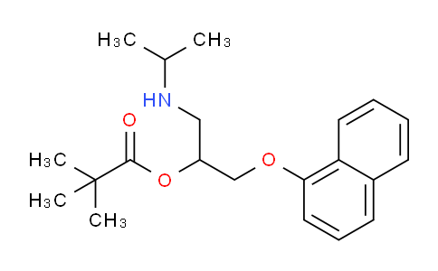 CAS No. 111422-10-7, 1-(Isopropylamino)-3-(naphthalen-1-yloxy)propan-2-yl pivalate