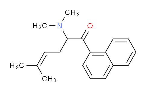 CAS No. 91025-81-9, 2-(Dimethylamino)-5-methyl-1-(naphthalen-1-yl)hex-4-en-1-one