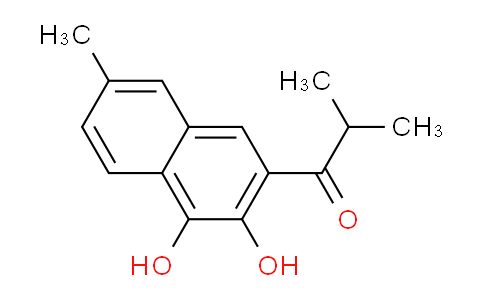 CAS No. 61983-40-2, 1-(3,4-Dihydroxy-7-methylnaphthalen-2-yl)-2-methylpropan-1-one