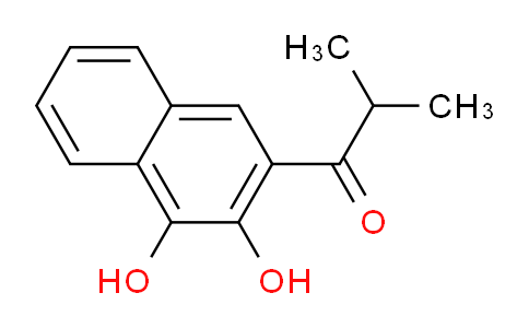 CAS No. 61983-12-8, 1-(3,4-Dihydroxynaphthalen-2-yl)-2-methylpropan-1-one