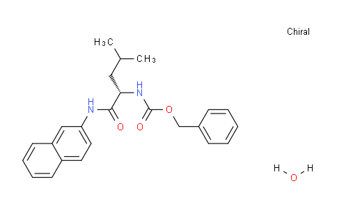 CAS No. 20998-86-1, (S)-Benzyl (4-methyl-1-(naphthalen-2-ylamino)-1-oxopentan-2-yl)carbamate hydrate