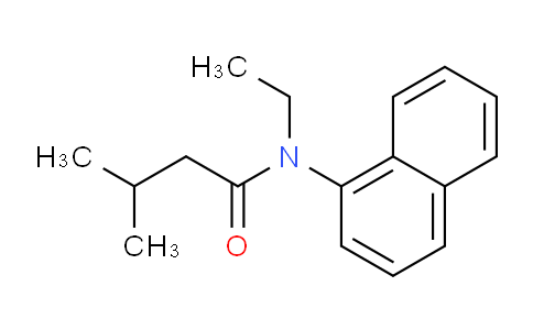 CAS No. 102432-28-0, N-Ethyl-3-methyl-N-(naphthalen-1-yl)butanamide