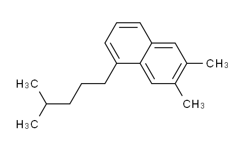 CAS No. 204256-07-5, 6,7-Dimethyl-1-(4-methylpentyl)naphthalene