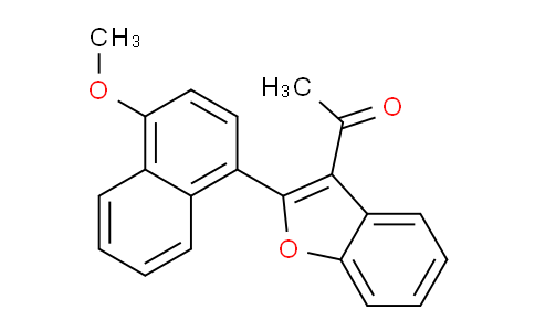 CAS No. 61639-28-9, 1-(2-(4-Methoxynaphthalen-1-yl)benzofuran-3-yl)ethanone