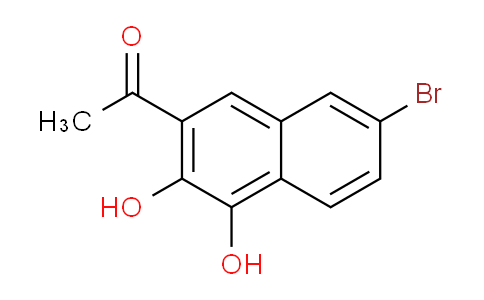 CAS No. 61983-29-7, 1-(7-Bromo-3,4-dihydroxynaphthalen-2-yl)ethanone