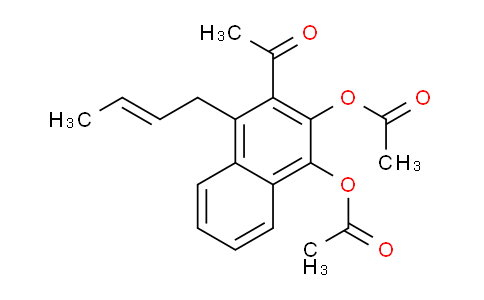 CAS No. 89510-20-3, 3-Acetyl-4-(but-2-en-1-yl)naphthalene-1,2-diyl diacetate