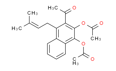 CAS No. 89510-53-2, 3-Acetyl-4-(3-methylbut-2-en-1-yl)naphthalene-1,2-diyl diacetate