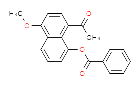 CAS No. 64725-90-2, 8-Acetyl-5-methoxynaphthalen-1-yl benzoate