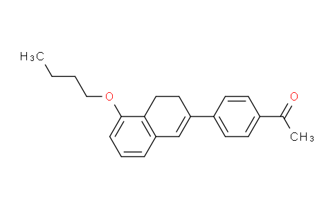 CAS No. 185202-36-2, 1-(4-(5-Butoxy-3,4-dihydronaphthalen-2-yl)phenyl)ethanone