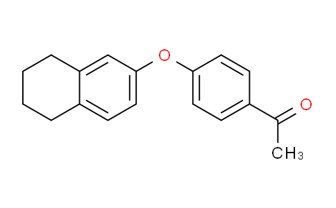 CAS No. 887576-99-0, 1-(4-((5,6,7,8-Tetrahydronaphthalen-2-yl)oxy)phenyl)ethanone