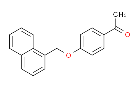 CAS No. 885267-47-0, 1-(4-(Naphthalen-1-ylmethoxy)phenyl)ethanone