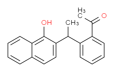 CAS No. 65273-22-5, 1-(2-(1-(1-Hydroxynaphthalen-2-yl)ethyl)phenyl)ethanone