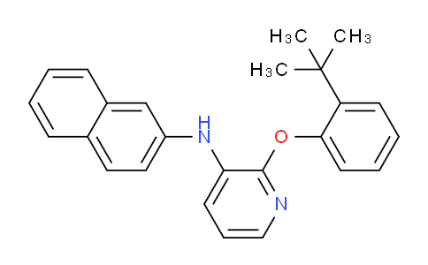 CAS No. 917900-55-1, 2-(2-(tert-Butyl)phenoxy)-N-(naphthalen-2-yl)pyridin-3-amine