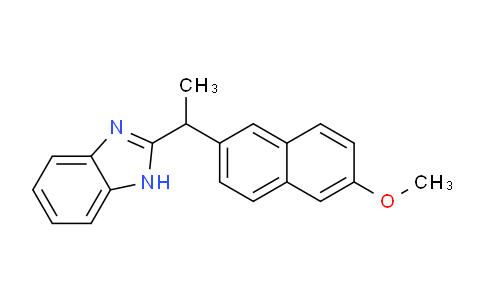CAS No. 709000-02-2, 2-(1-(6-Methoxynaphthalen-2-yl)ethyl)-1H-benzo[d]imidazole