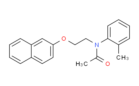 CAS No. 61293-92-3, N-(2-(Naphthalen-2-yloxy)ethyl)-N-(o-tolyl)acetamide