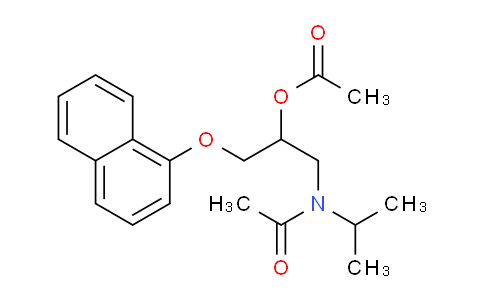 CAS No. 70153-33-2, 1-(N-Isopropylacetamido)-3-(naphthalen-1-yloxy)propan-2-yl acetate