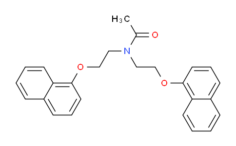 CAS No. 88122-85-4, N,N-Bis(2-(naphthalen-1-yloxy)ethyl)acetamide