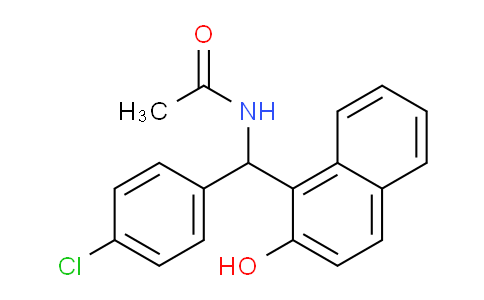 CAS No. 332174-65-9, N-[(4-Chlorophenyl)-(2-hydroxynaphthalen-1-yl)-methyl]-acetamide