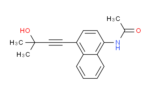 CAS No. 90101-62-5, N-(4-(3-Hydroxy-3-methylbut-1-yn-1-yl)naphthalen-1-yl)acetamide