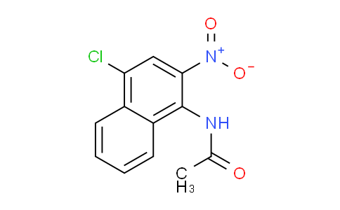 CAS No. 62148-24-7, N-(4-Chloro-2-nitronaphthalen-1-yl)acetamide
