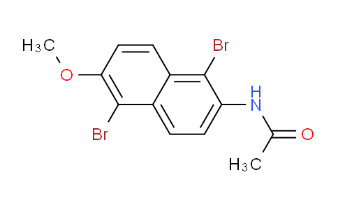 CAS No. 16198-80-4, N-(1,5-Dibromo-6-methoxynaphthalen-2-yl)acetamide