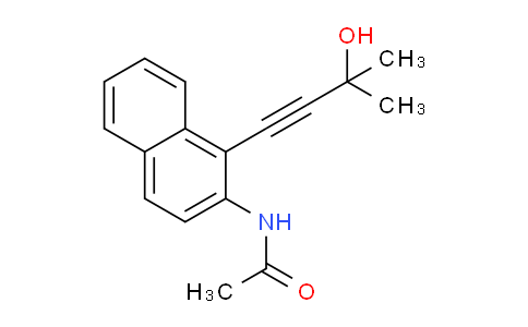 CAS No. 90101-64-7, N-(1-(3-Hydroxy-3-methylbut-1-yn-1-yl)naphthalen-2-yl)acetamide