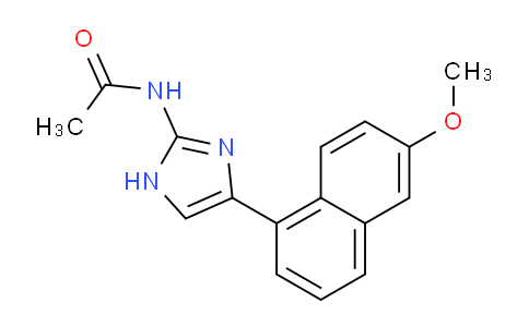 CAS No. 650626-17-8, N-(4-(6-Methoxynaphthalen-1-yl)-1H-imidazol-2-yl)acetamide