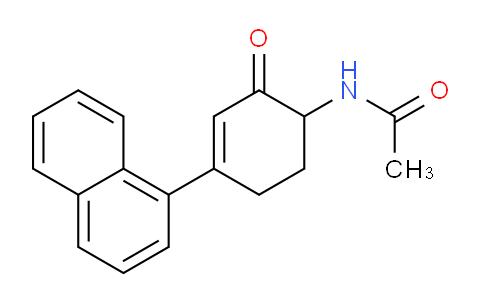 CAS No. 88141-47-3, N-(4-(Naphthalen-1-yl)-2-oxocyclohex-3-en-1-yl)acetamide