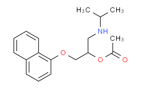 CAS No. 93982-03-7, 1-(Isopropylamino)-3-(naphthalen-1-yloxy)propan-2-yl acetate