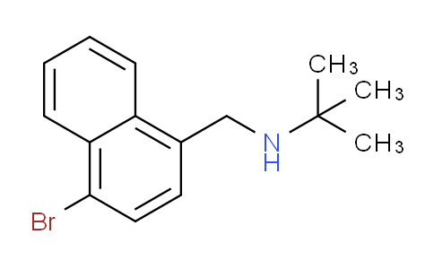 CAS No. 1394023-46-1, N-((4-Bromonaphthalen-1-yl)methyl)-2-methylpropan-2-amine