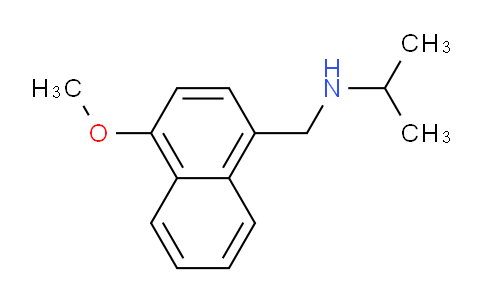 CAS No. 418789-18-1, N-((4-Methoxynaphthalen-1-yl)methyl)propan-2-amine