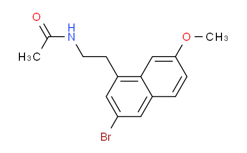 CAS No. 686319-38-0, N-(2-(3-Bromo-7-methoxynaphthalen-1-yl)ethyl)acetamide