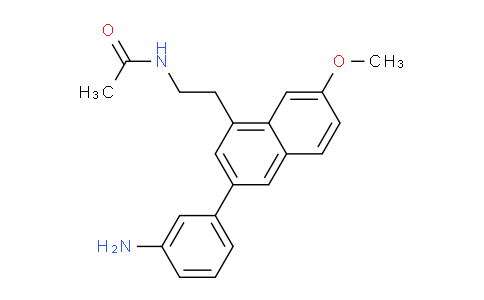 CAS No. 225786-69-6, N-(2-(3-(3-Aminophenyl)-7-methoxynaphthalen-1-yl)ethyl)acetamide